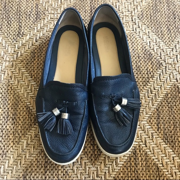 MICHAEL Michael Kors Shoes - ✨ Michael Kors Navy Leather Loafers